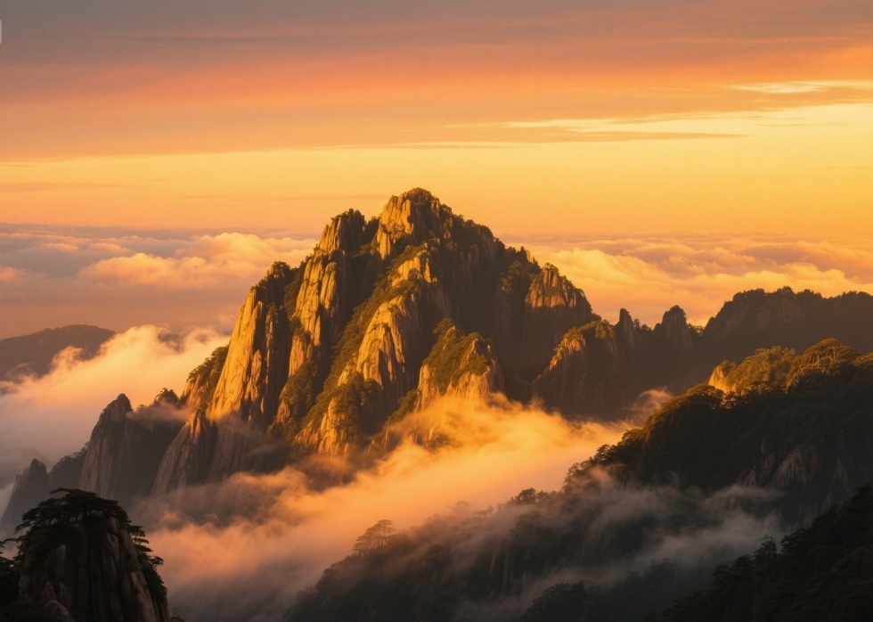 jimeng-2025-07-03-5613-黄山日落照.jpg